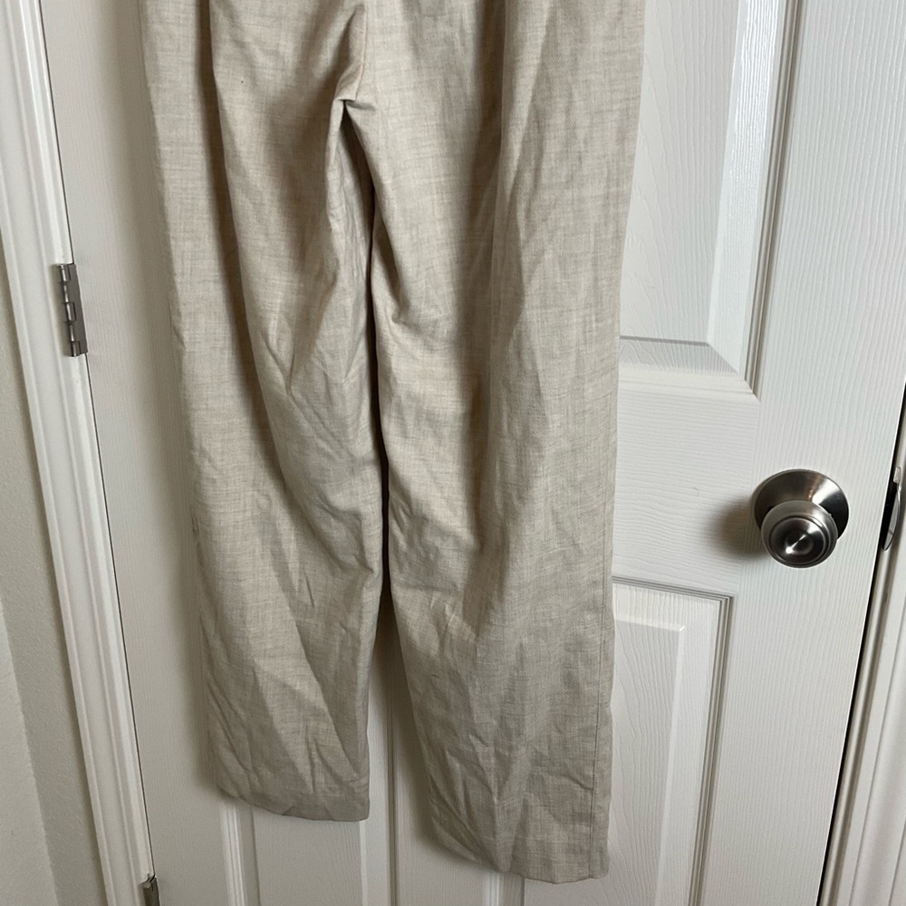 Women's classic beige trousers from H&M. High waist size 10 - Picture 9 of 11